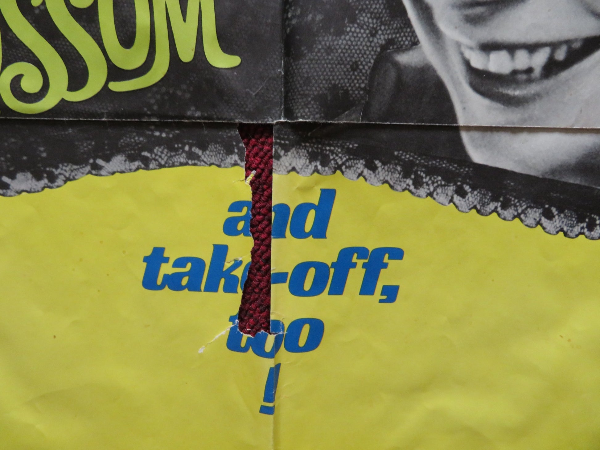 THE BLISS OF MRS.BLOSSOM FOLDED US ONE SHEET POSTER SHIRLEY MACLAINE 1968 - Rendezvous Cinema