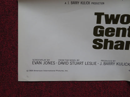TWO GENTLEMEN SHARING FOLDED US ONE SHEET POSTER ROBIN PHILLIPS JUDY GEESON 1969 - Rendezvous Cinema