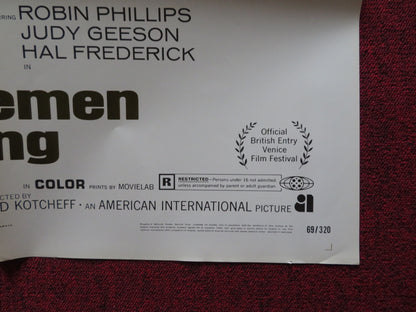 TWO GENTLEMEN SHARING FOLDED US ONE SHEET POSTER ROBIN PHILLIPS JUDY GEESON 1969 - Rendezvous Cinema