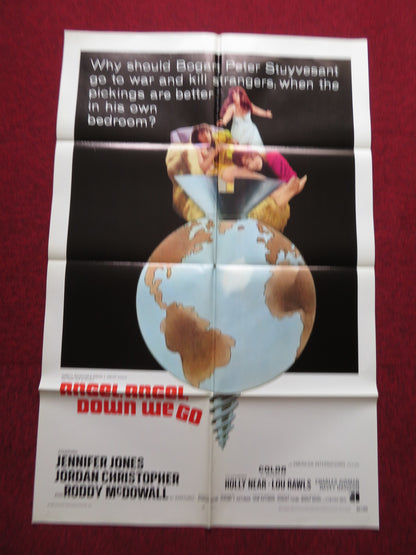ANGEL, ANGEL DOWN WE GO FOLDED US ONE SHEET POSTER JENNIFER JONES 1969 - Rendezvous Cinema