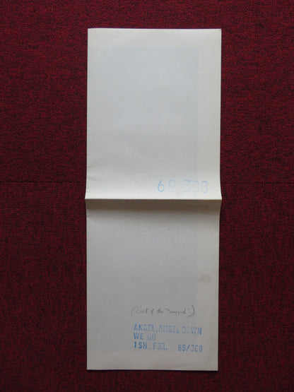 ANGEL, ANGEL DOWN WE GO FOLDED US ONE SHEET POSTER JENNIFER JONES 1969 - Rendezvous Cinema