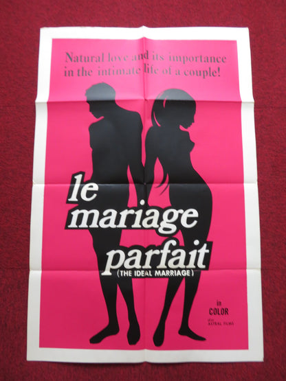 LE MARIAGE PARFAIT FOLDED US ONE SHEET POSTER FRANK NOSSACK INGRID BACK 1970 - Rendezvous Cinema