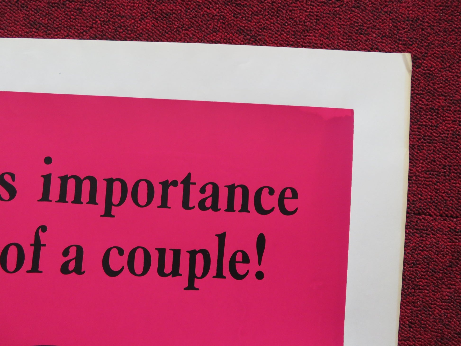 LE MARIAGE PARFAIT FOLDED US ONE SHEET POSTER FRANK NOSSACK INGRID BACK 1970 - Rendezvous Cinema