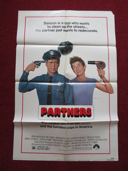 PARTNERS FOLDED US ONE SHEET POSTER RYAN O'NEAL JOHN HURT 1982 - Rendezvous Cinema