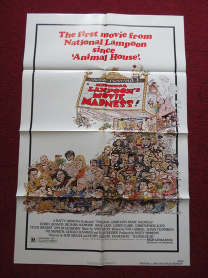 NATIONAL LAMPOON'S MOVIE MADNESS FOLDED US ONE SHEET POSTER PETER RIEGERT 1982 - Rendezvous Cinema