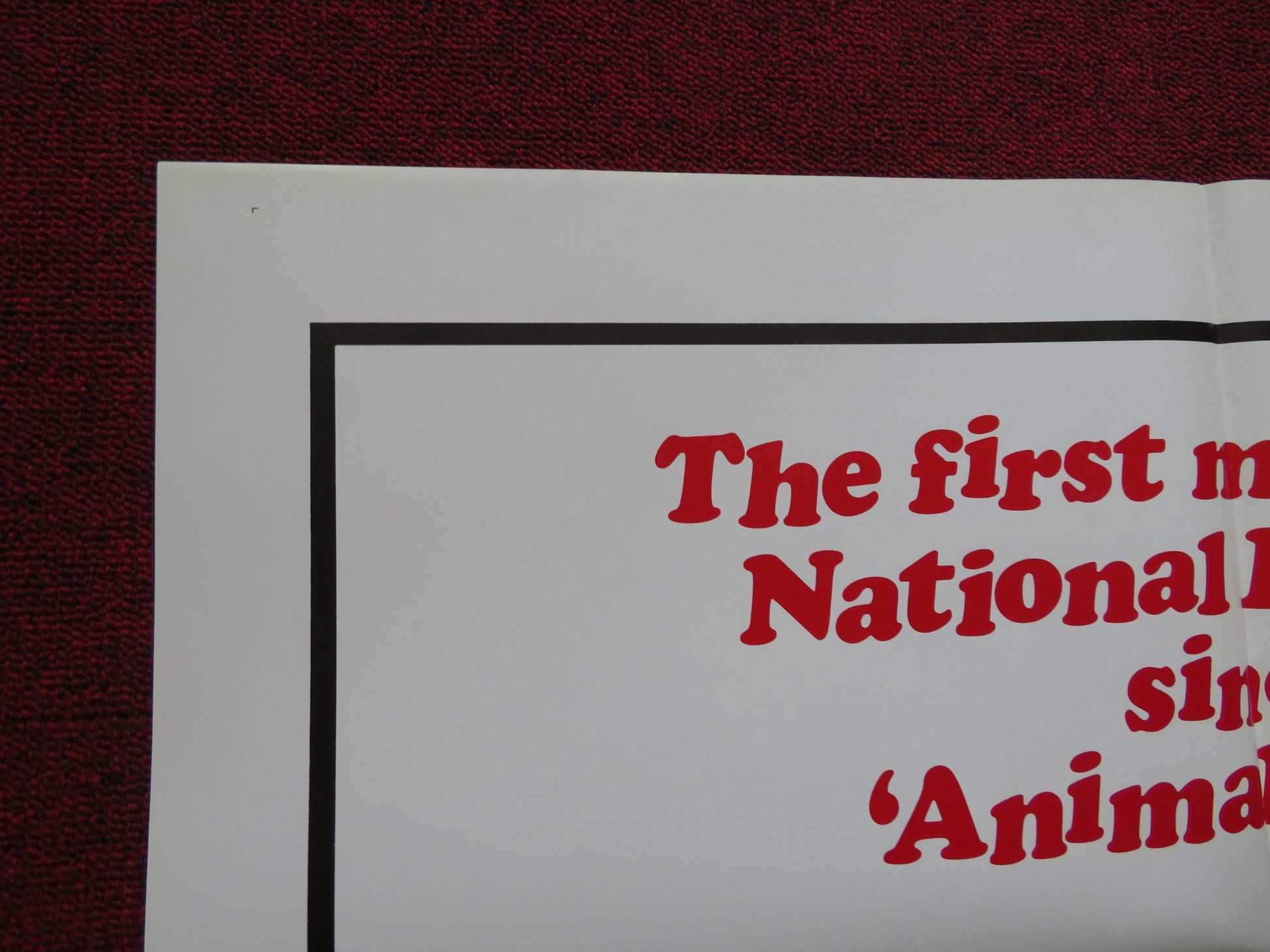 NATIONAL LAMPOON'S MOVIE MADNESS FOLDED US ONE SHEET POSTER PETER RIEGERT 1982 - Rendezvous Cinema