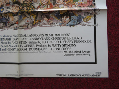 NATIONAL LAMPOON'S MOVIE MADNESS FOLDED US ONE SHEET POSTER PETER RIEGERT 1982 - Rendezvous Cinema