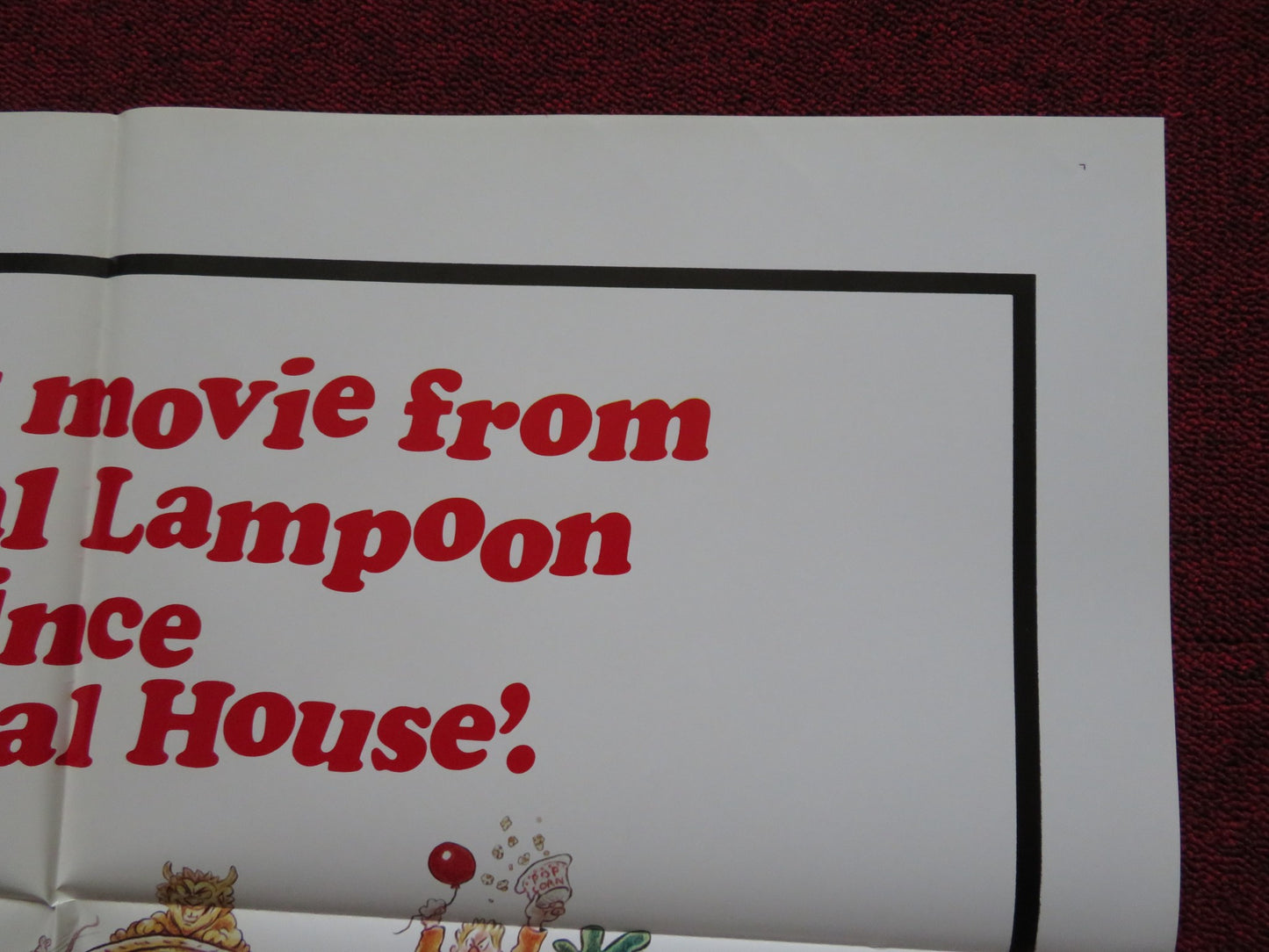 NATIONAL LAMPOON'S MOVIE MADNESS FOLDED US ONE SHEET POSTER PETER RIEGERT 1982 - Rendezvous Cinema