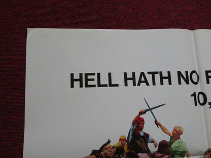 BATTLE OF THE AMAZONS FOLDED US ONE SHEET POSTER LINCOLN TATE LUCRETIA LOVE 1973 - Rendezvous Cinema