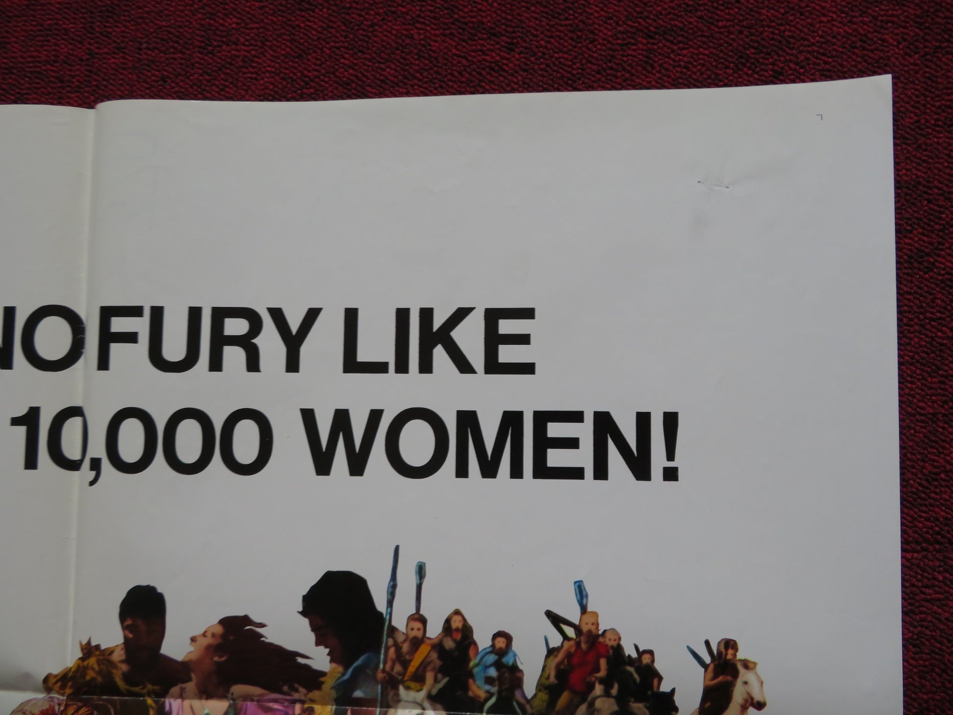 BATTLE OF THE AMAZONS FOLDED US ONE SHEET POSTER LINCOLN TATE LUCRETIA LOVE 1973 - Rendezvous Cinema