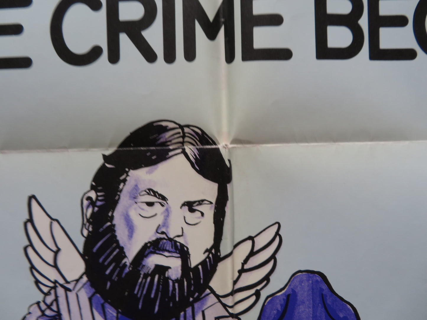 EVEN ANGELS EAT BEANS FOLDED US ONE SHEET POSTER GIULIANO GEMMA BUD SPENCER 1973 - Rendezvous Cinema