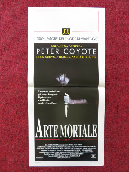 ARTE MORTALE ITALIAN LOCANDINA POSTER PETER COYOTE TCHEKY KARYO 1993 - Rendezvous Cinema