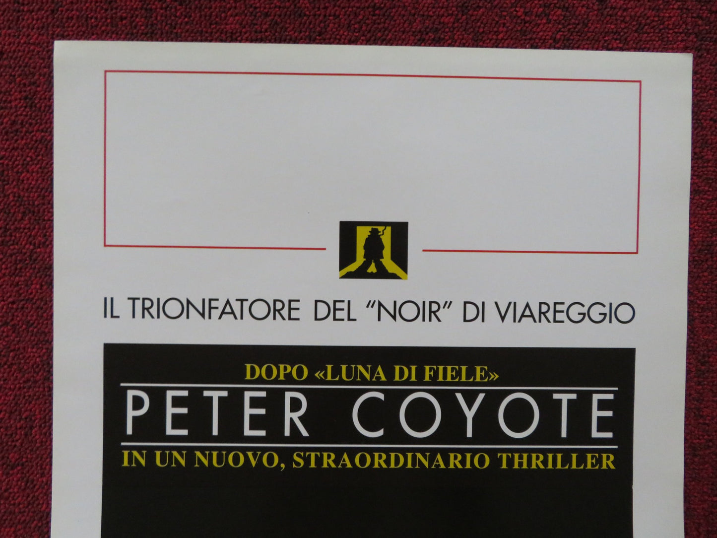 ARTE MORTALE ITALIAN LOCANDINA POSTER PETER COYOTE TCHEKY KARYO 1993 - Rendezvous Cinema