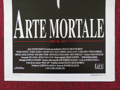 ARTE MORTALE ITALIAN LOCANDINA POSTER PETER COYOTE TCHEKY KARYO 1993 - Rendezvous Cinema