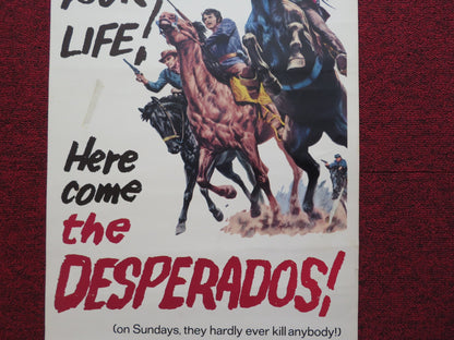 THE DESPERADOS US INSERT (14"x 36") POSTER JACK PALANCE VINCE EDWARDS 1969 - Rendezvous Cinema