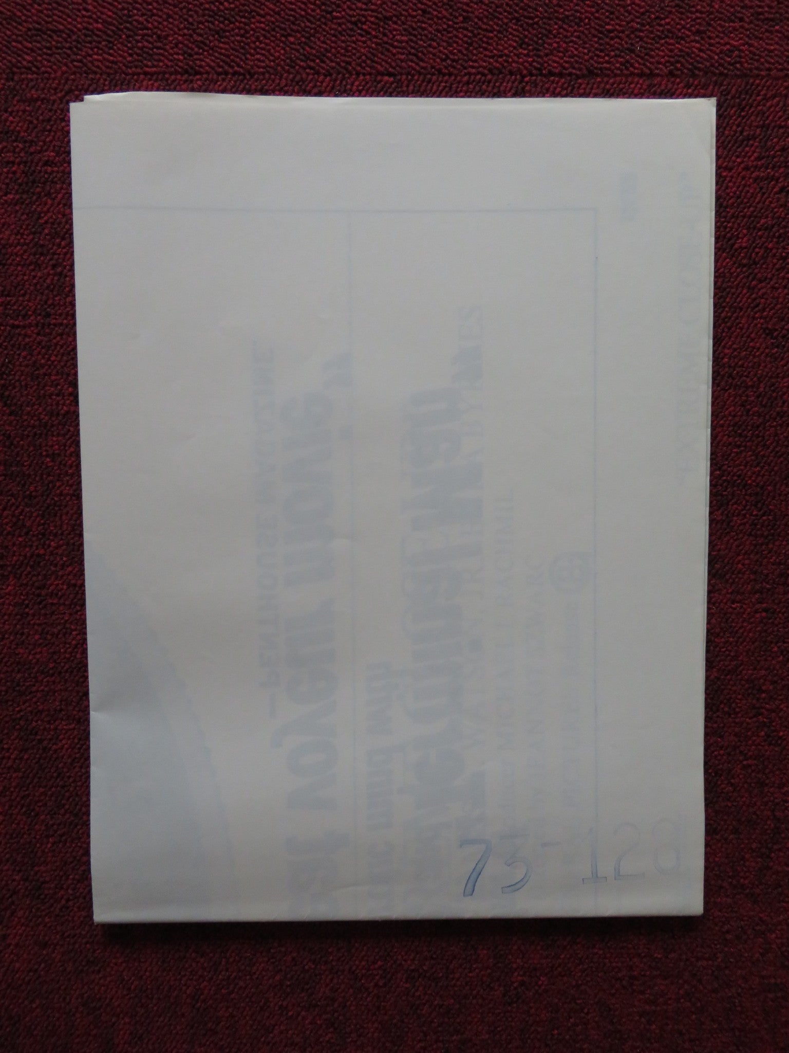 EXTREME CLOSE-UP FOLDED US ONE SHEET POSTER JIM MCMULLAN KATHERINE WOODVILLE '73 - Rendezvous Cinema