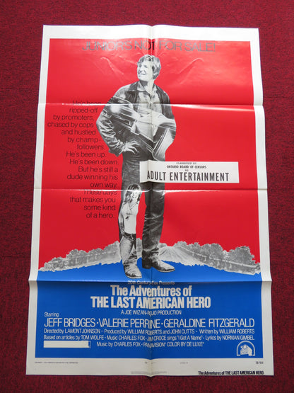 THE LAST AMERICAN HERO - STYLE B FOLDED US ONE SHEET POSTER JEFF BRIDGES 1973 - Rendezvous Cinema