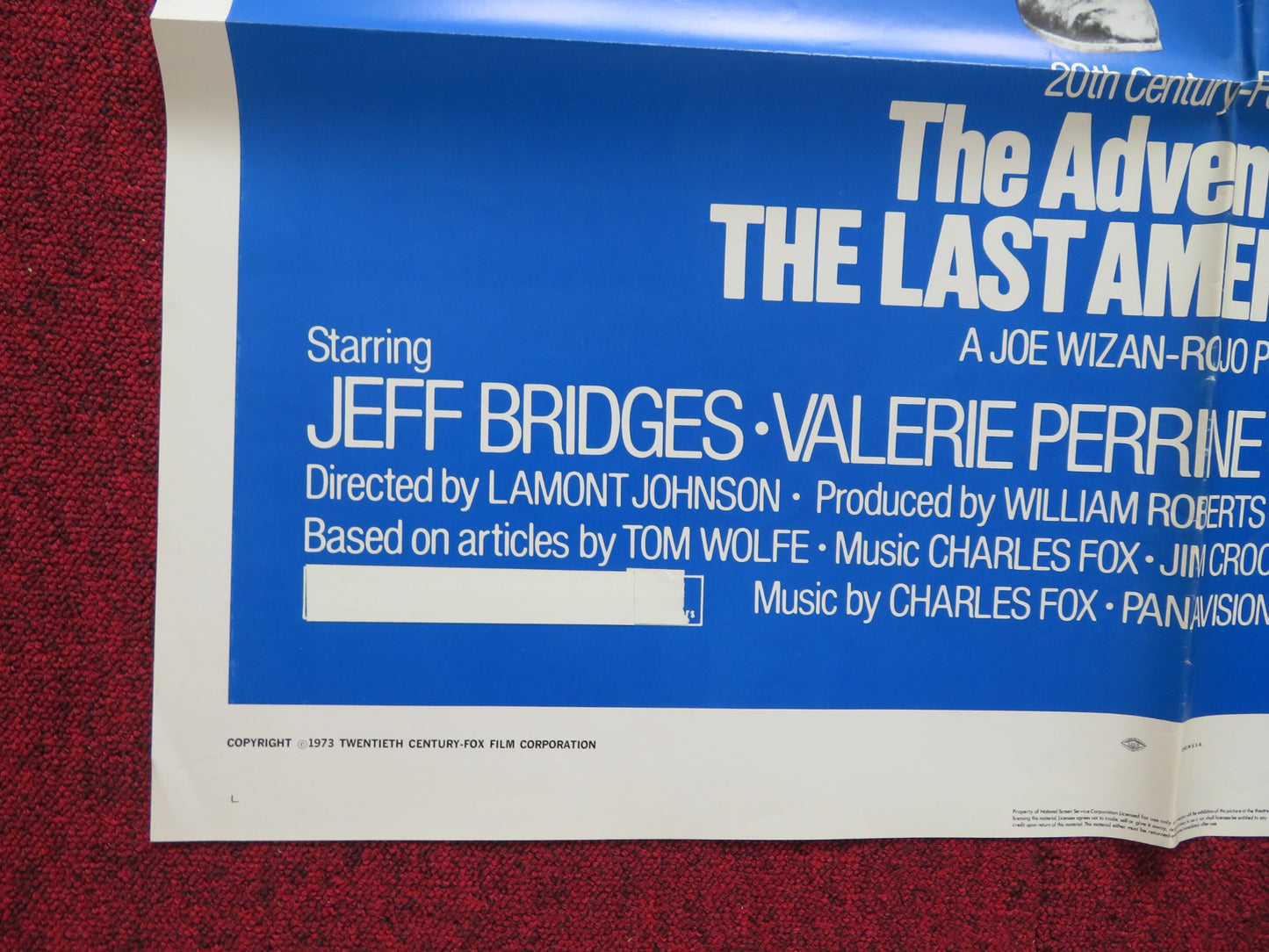 THE LAST AMERICAN HERO - STYLE B FOLDED US ONE SHEET POSTER JEFF BRIDGES 1973 - Rendezvous Cinema