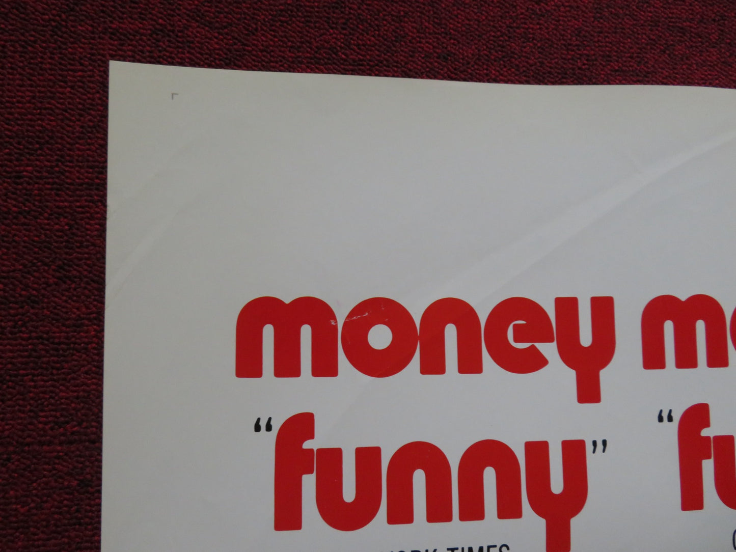 MONEY MONEY MONEY FOLDED US ONE SHEET POSTER LINO VENTURA JACQUES BREL 1973 - Rendezvous Cinema