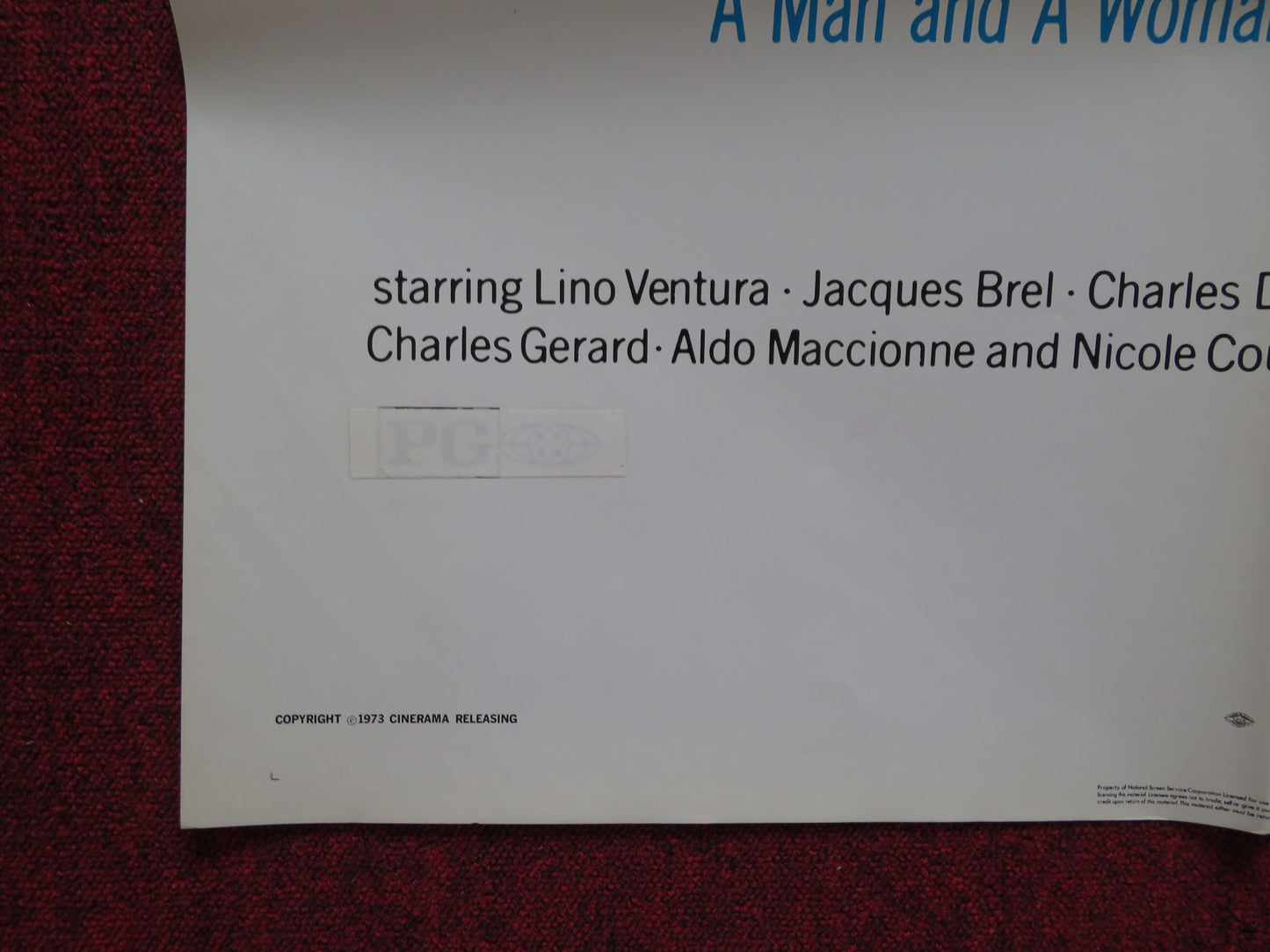 MONEY MONEY MONEY FOLDED US ONE SHEET POSTER LINO VENTURA JACQUES BREL 1973 - Rendezvous Cinema