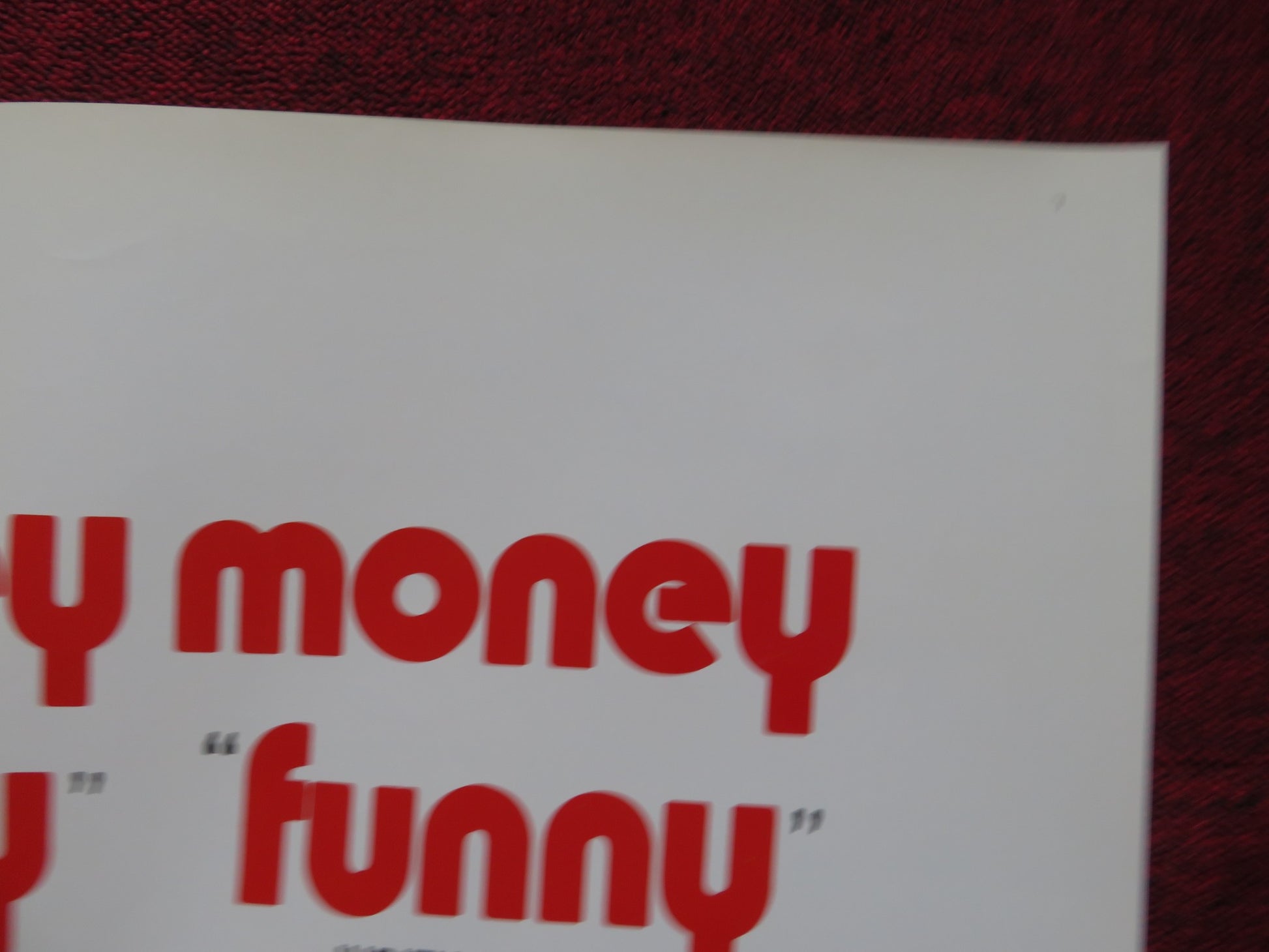 MONEY MONEY MONEY FOLDED US ONE SHEET POSTER LINO VENTURA JACQUES BREL 1973 - Rendezvous Cinema