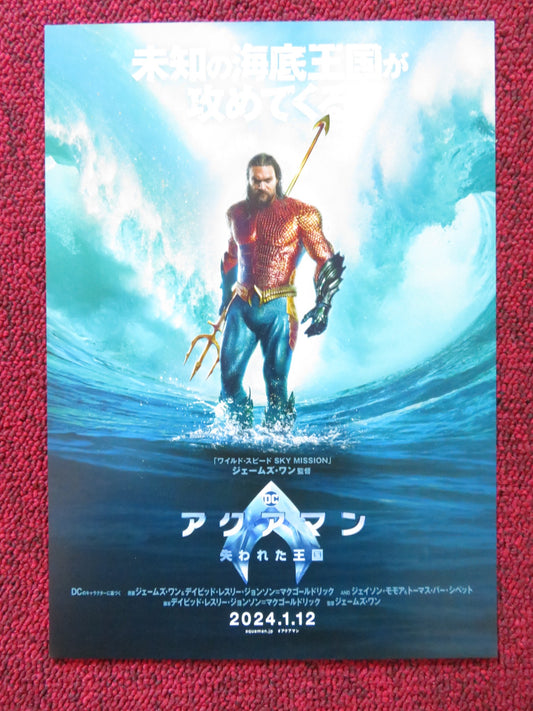 AQUAMAN AND THE LOST KINGDOM - A JAPANESE CHIRASHI (B5) POSTER JASON MOMOA 2023 - Rendezvous Cinema