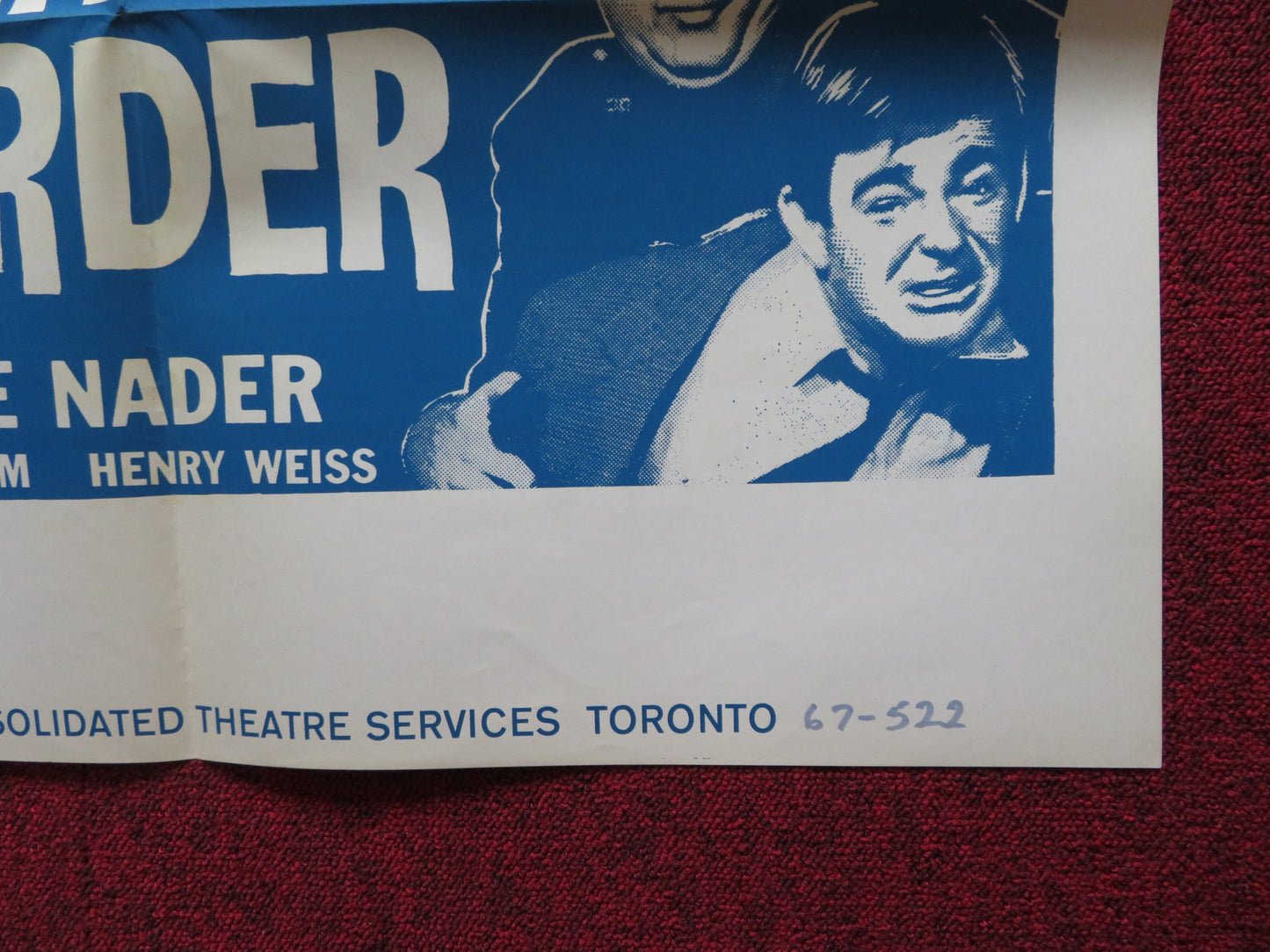 MANHATTAN NIGHT OF MURDER FOLDED US ONE SHEET POSTER GEORGE NADER 1967 - Rendezvous Cinema