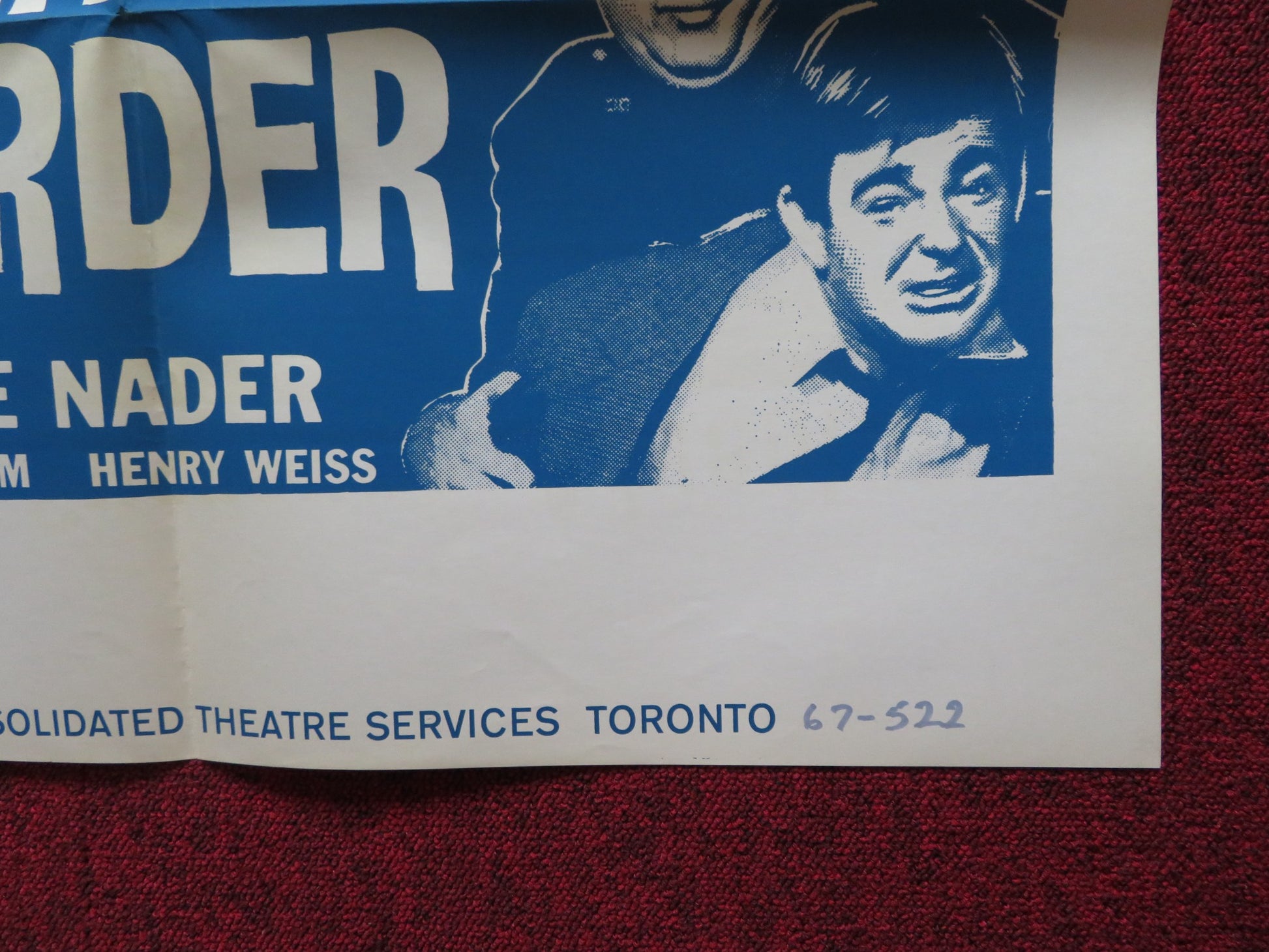 MANHATTAN NIGHT OF MURDER FOLDED US ONE SHEET POSTER GEORGE NADER 1967 - Rendezvous Cinema