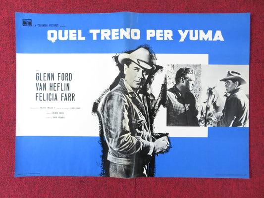 3:10 TO YUMA - D ITALIAN FOTOBUSTA POSTER GLENN FORD VAN HEFLIN 1957