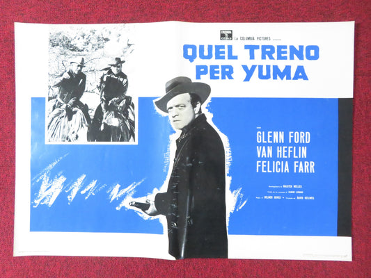 3:10 TO YUMA - F ITALIAN FOTOBUSTA POSTER GLENN FORD VAN HEFLIN 1957