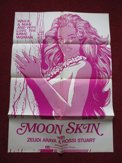 LA RAGAZZA DALLA PELLE DI LUNA FOLDED US ONE SHEET POSTER UGO PAGLIAI 1973 - Rendezvous Cinema