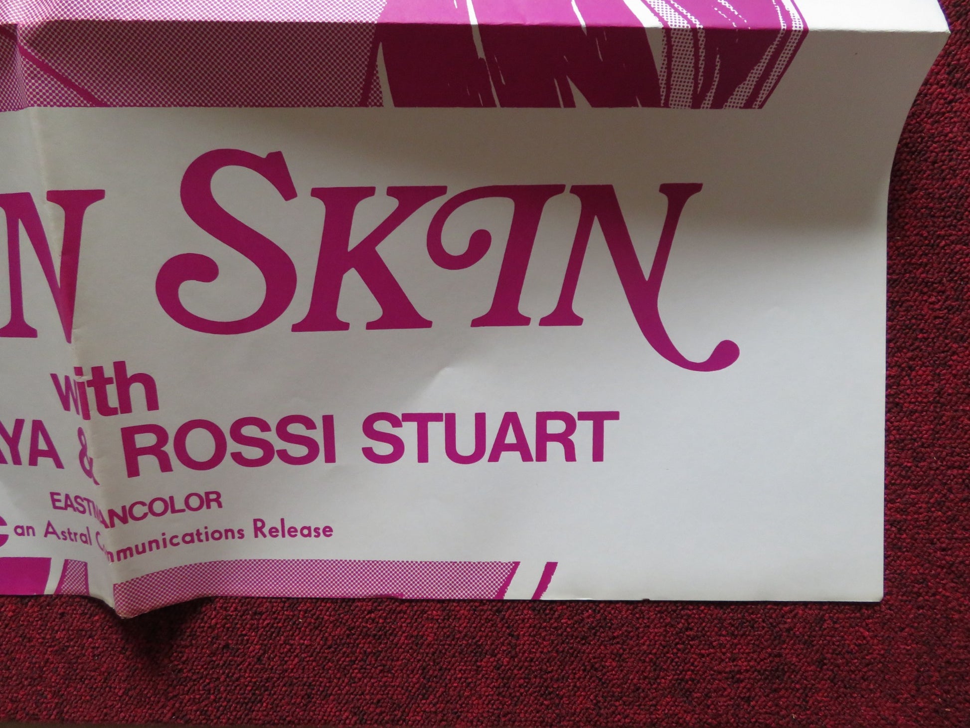 LA RAGAZZA DALLA PELLE DI LUNA FOLDED US ONE SHEET POSTER UGO PAGLIAI 1973 - Rendezvous Cinema