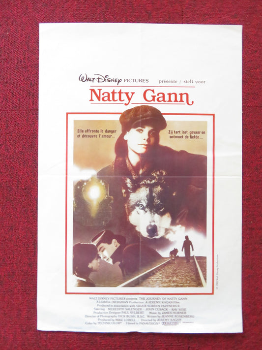 THE JOURNEY OF NATTY GANN BELGIUM (14.5"x 21.5") POSTER DISNEY M.SALENGER 1985