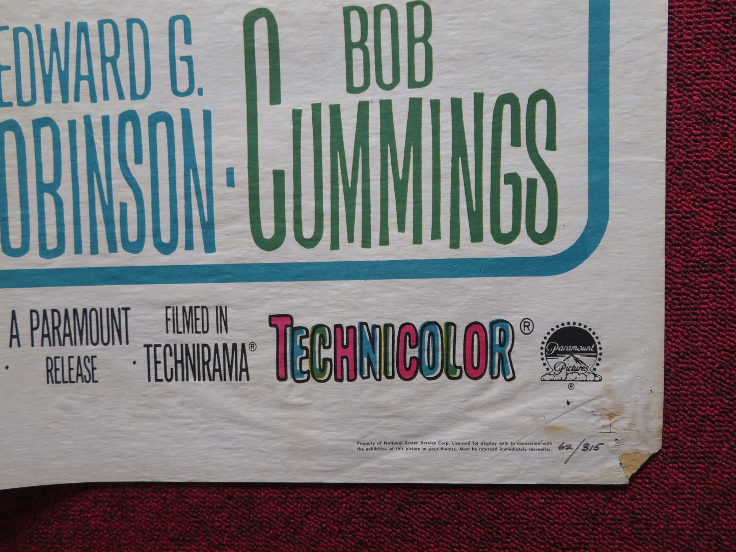 MY GEISHA FOLDED US ONE SHEET POSTER SHIRLEY MACLAINE YVE MONTAND 1962 - Rendezvous Cinema