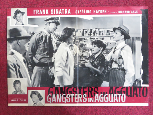 SUDDENLY - D ITALIAN FOTOBUSTA POSTER FRANK SINATRA STERLING HAYDEN 1954