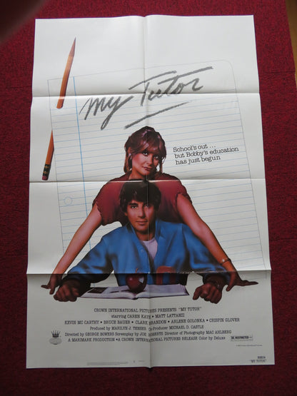 MY TUTOR FOLDED US ONE SHEET POSTER CAREN KAYE MATT LATTANZI 1983 - Rendezvous Cinema