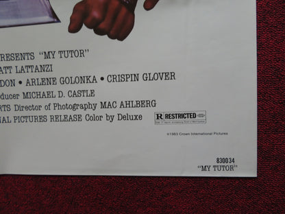 MY TUTOR FOLDED US ONE SHEET POSTER CAREN KAYE MATT LATTANZI 1983 - Rendezvous Cinema