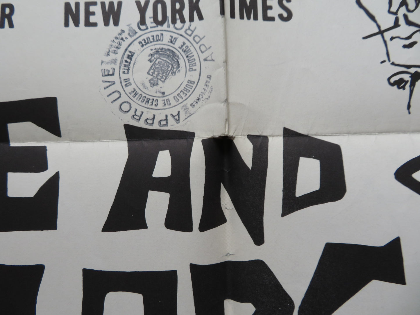 LOVE AND LARCENY FOLDED US ONE SHEET POSTER VITTORIO GASSMAN 1960 - Rendezvous Cinema