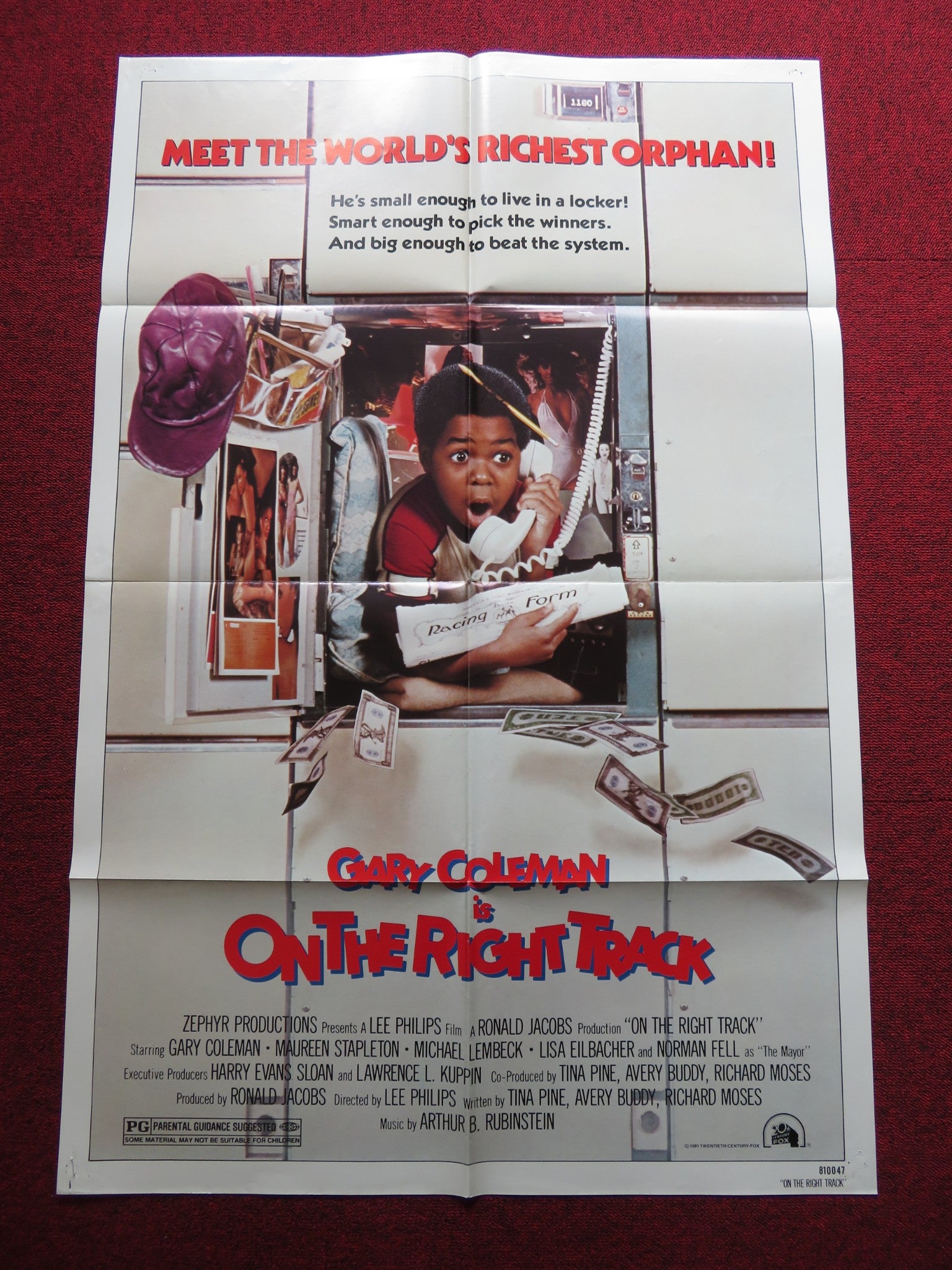 ON THE RIGHT TRACK FOLDED US ONE SHEET POSTER GARY COLEMAN 1981 - Rendezvous Cinema