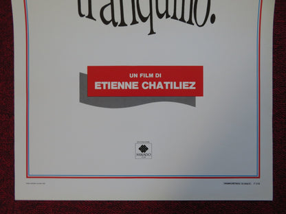 LIFE IS A LONG QUIET RIVER ITALIAN LOCANDINA (27.5"x13") POSTER B. MAGIMEL 1988 - Rendezvous Cinema