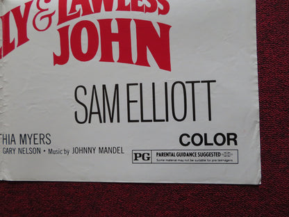 MOLLY & LAWLESS JOHN FOLDED US ONE SHEET POSTER VERA MILES 1972 - Rendezvous Cinema