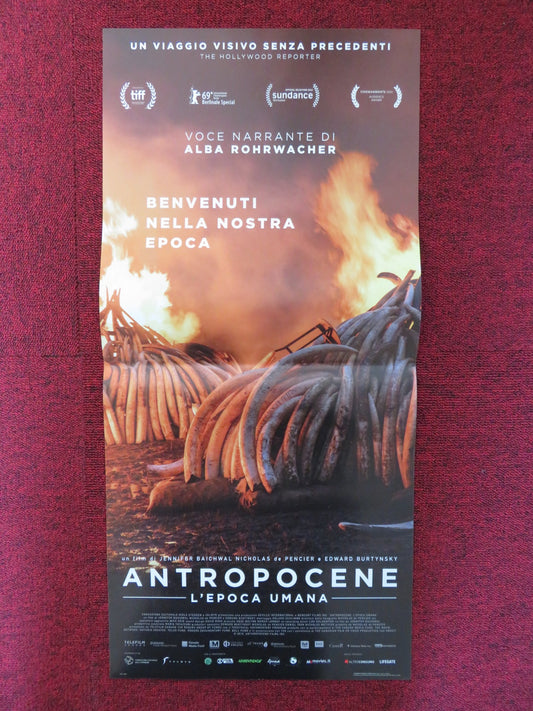 ANTROPOCENE L'EPOCA UMANA ITALIAN LOCANDINA POSTER ALICIA VIKANDER 2018 - Rendezvous Cinema