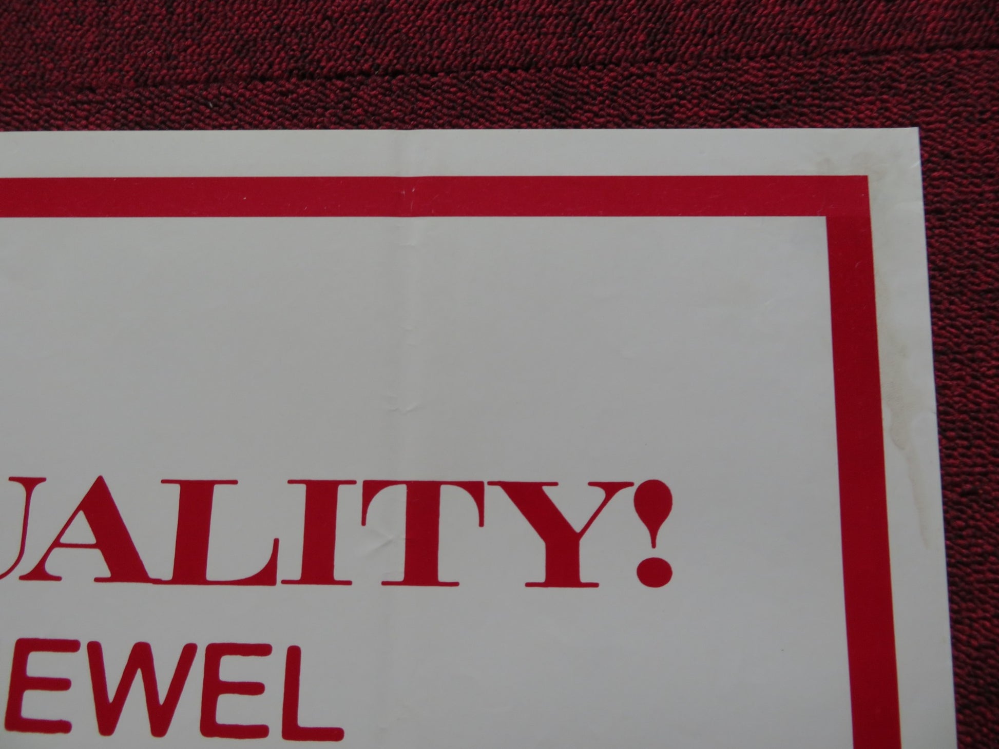 SWEET TASTE OF HONEY FOLDED US ONE SHEET POSTER SANDRA MARTIN 1976 - Rendezvous Cinema