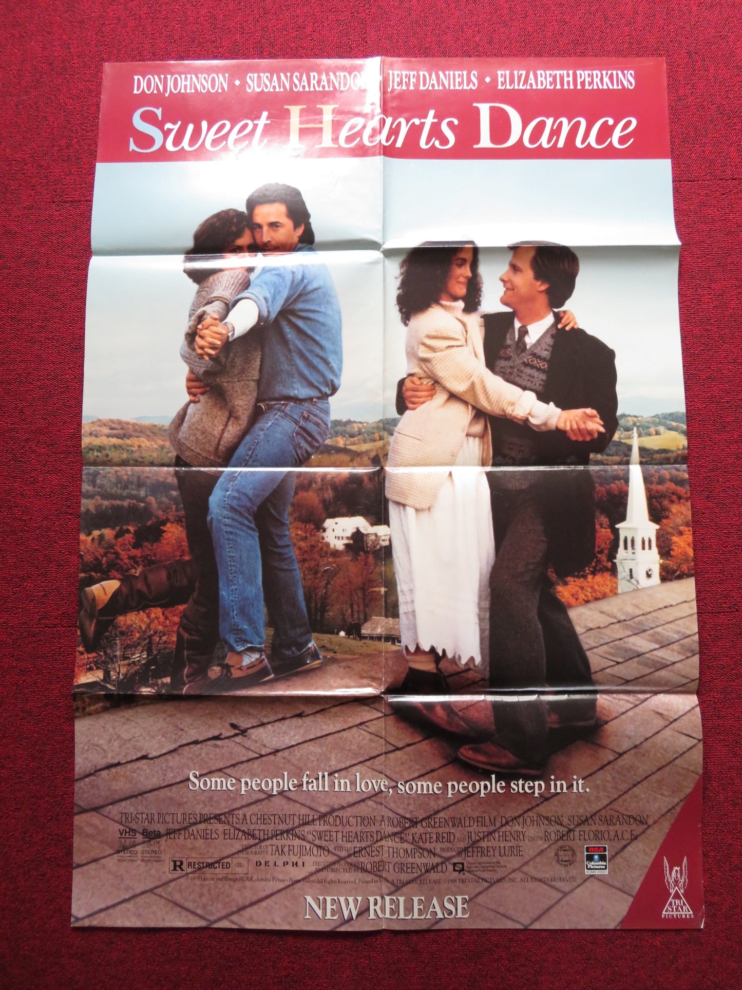 SWEET HEARTS DANCE FOLDED US ONE SHEET POSTER DON JOHNSON 1988 - Rendezvous Cinema