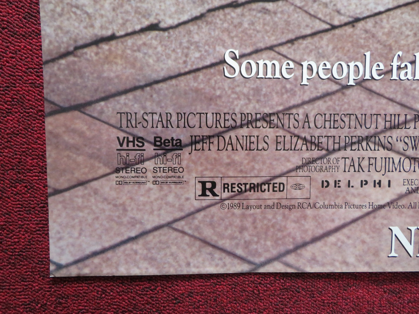 SWEET HEARTS DANCE FOLDED US ONE SHEET POSTER DON JOHNSON 1988 - Rendezvous Cinema