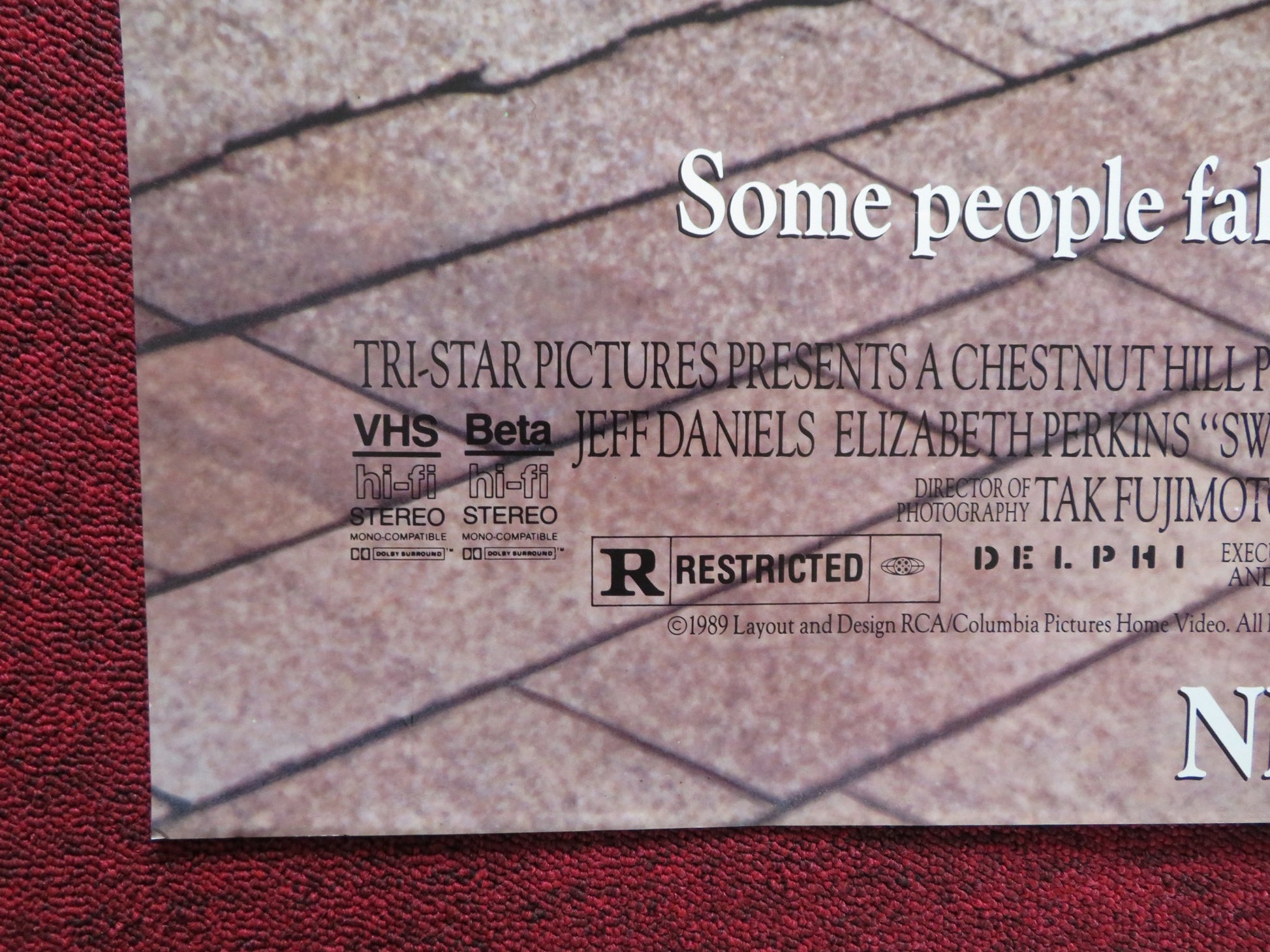 SWEET HEARTS DANCE FOLDED US ONE SHEET POSTER DON JOHNSON 1988 - Rendezvous Cinema