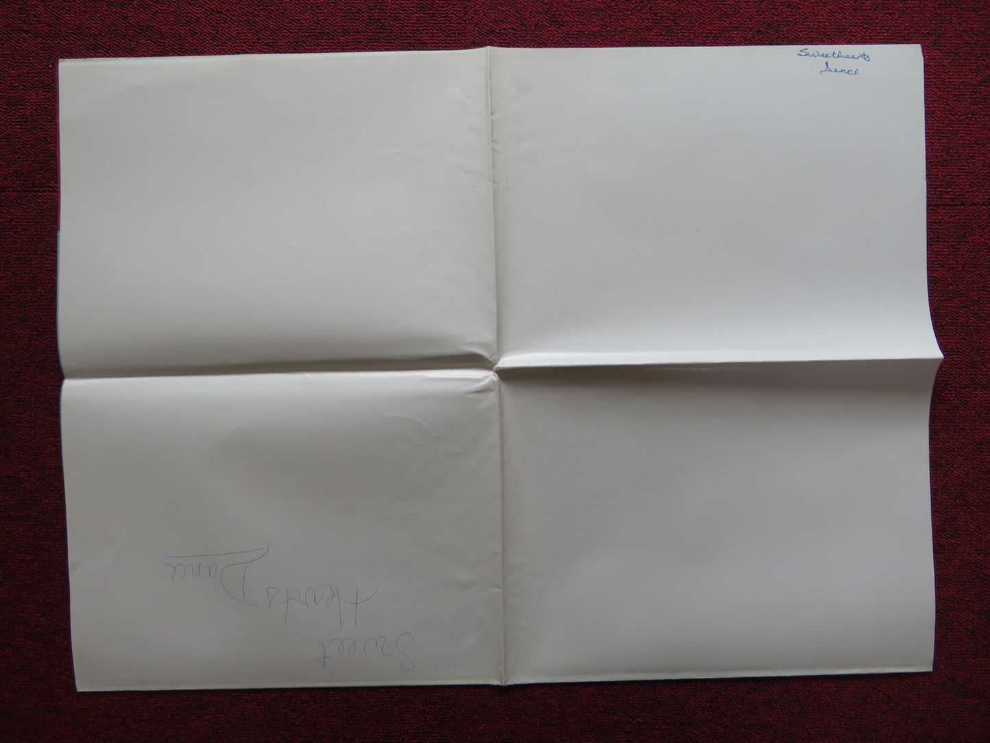 SWEET HEARTS DANCE FOLDED US ONE SHEET POSTER DON JOHNSON 1988 - Rendezvous Cinema