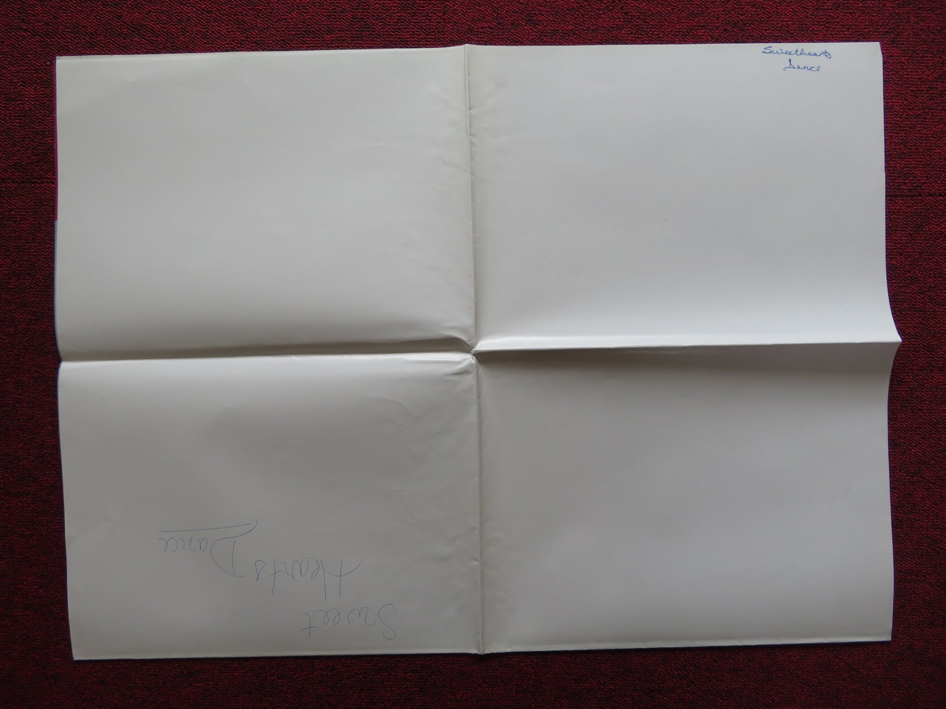 SWEET HEARTS DANCE FOLDED US ONE SHEET POSTER DON JOHNSON 1988 - Rendezvous Cinema