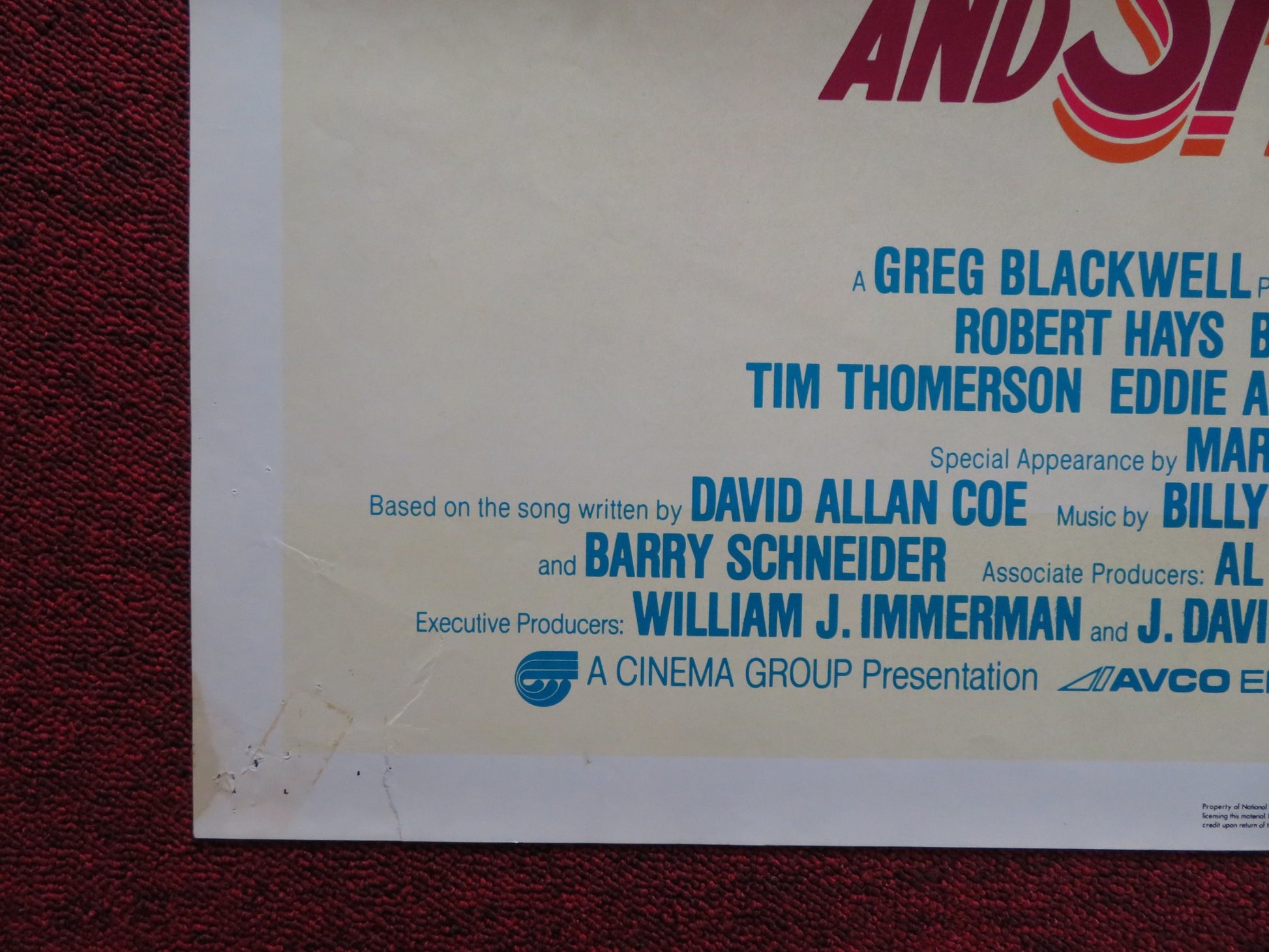 TAKE THIS JOB AND SHOVE IT FOLDED US ONE SHEET POSTER ROBERT HAYS A. CARNEY 1981 - Rendezvous Cinema