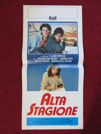 ALTA STAGIONE ITALIAN LOCANDINA (27.5"x13") POSTER JACQUELINE BISSET J. FOX 1988 - Rendezvous Cinema
